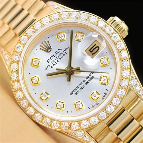 womens rolex diamond bezel